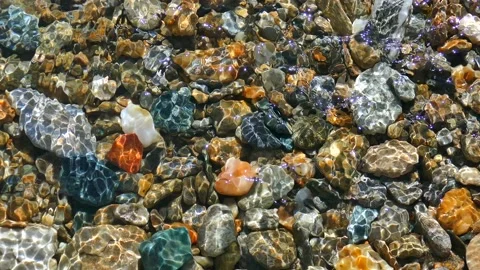 River stones Stock Footage 134875830