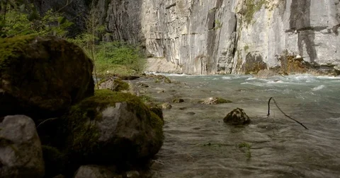 The river stream in the mountains Stock Footage 71723628