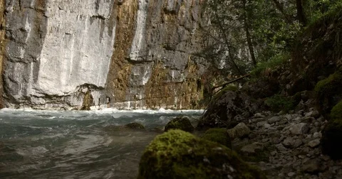 The river stream in the mountains Stock Footage 71724857
