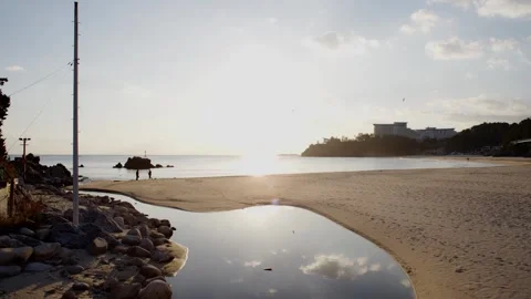 River stream to the ocean Stock Footage 297034751