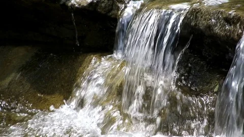 River stream with rocks 4k Stock Footage 92235381