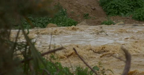 River Stream water  flood Stock Footage 45777038