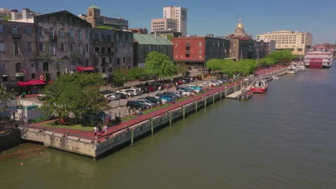 River Street Riverwalk 動画素材 155316104