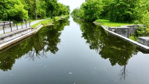 River Stretches - Central New York Video stock 336295448