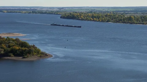 River on a summer day1 Stock Footage 128580468