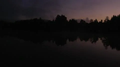 On The River Sunrise 1 Video stock 10595254