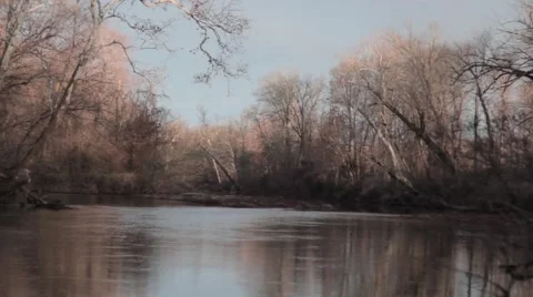 River at sunrise Stock Footage 44803304