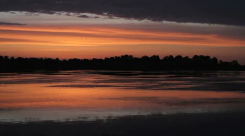 River before sunrise Stock Footage 53796631