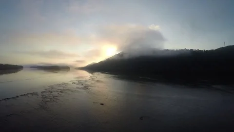 River Sunrise Video stock 81448801