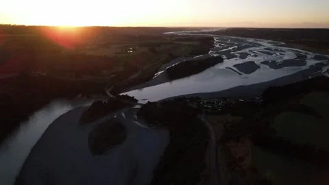 River Sunrise Video stock 248570276