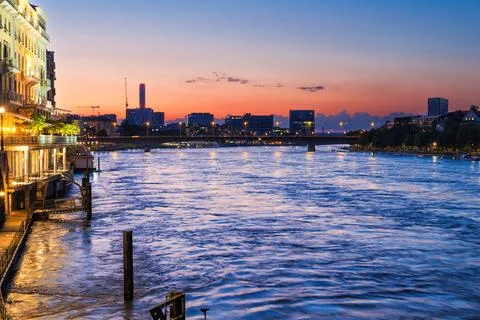 A river with a sunset in the background 스톡 사진