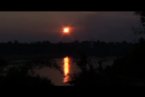 River Sunset Stock Footage 839914