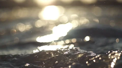 River at Sunset Stock Footage 48950104