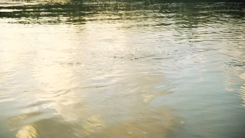 River at sunset Stock Footage 86009163