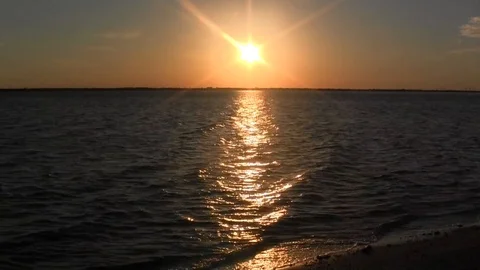 River Sunset Stock Footage 88591908