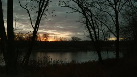 River Sunset Video stock 155466438