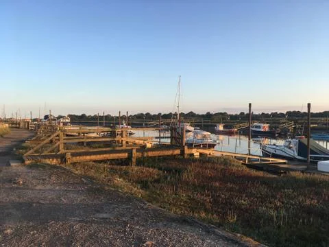 River sunset Stock Photos