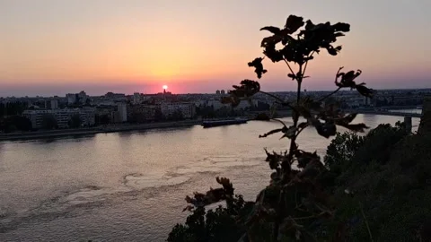 River Sunset Timelapse Video stock 247973869