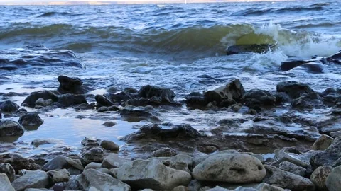 River surf Video stock 145128531