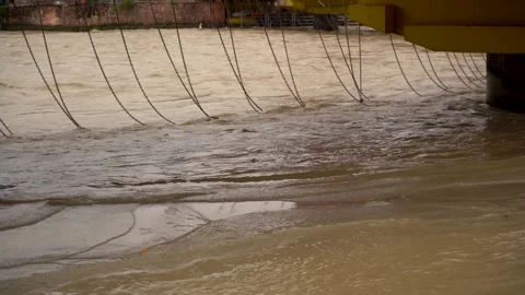 A River Tale: The Flowing Elegance of the Ganga Stock Footage 315288057
