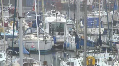 River Tawe Yachts Stock Footage 11156508