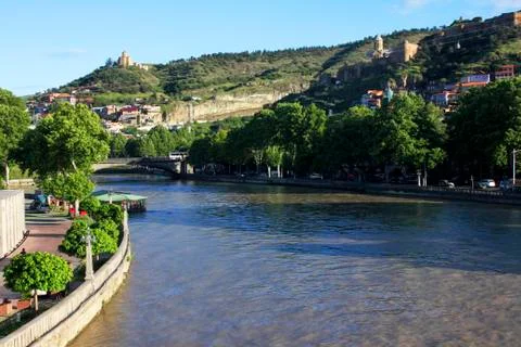 River in Tbilisi Foto stock