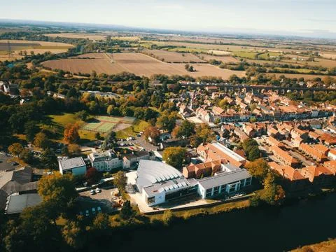 The River Tees at Yarm Stockfoto's