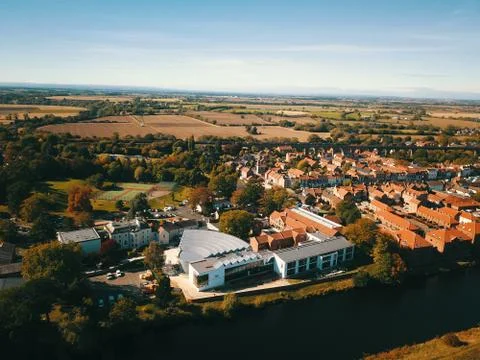 The River Tees at Yarm Stock Photos