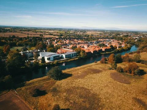 The River Tees at Yarm Stock Photos