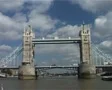 River Thames Cruise approaching Tower Bridge, London England circa 2003 SD Footage
