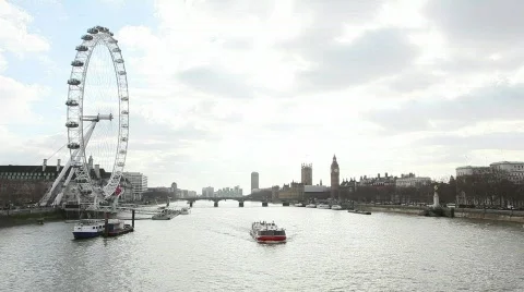 The River Thames Stock Footage 863917