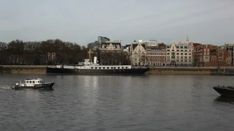 River Thames Video stock 1007068