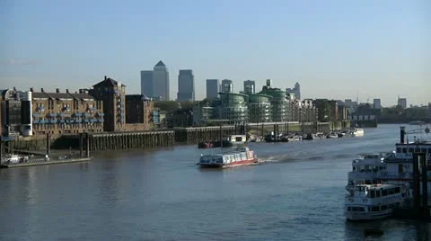 River Thames, London Stock Footage 22666800