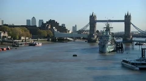 River Thames, London Stock Footage 22666912