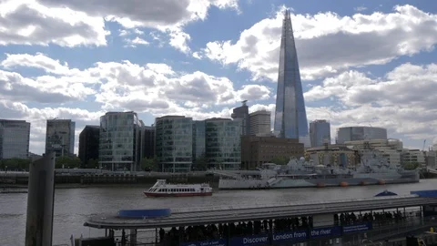 River Thames, London Stock Footage 108066018