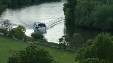 RIVER THAMES PADDLE STEAMER Stock Footage 38218456