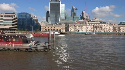 River Thames Skyline Video stock 173457471