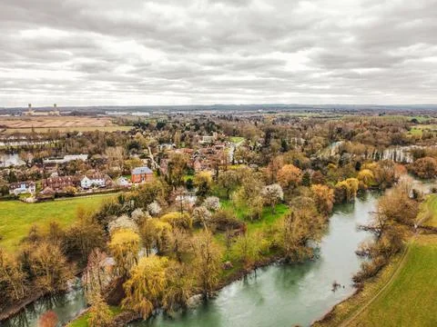 River Thames at Sutton Courtenay Stock Photos