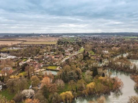 River Thames at Sutton Courtenay Stock Photos