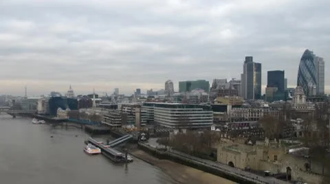 River Thames Time Lapse Stock Footage 8962632