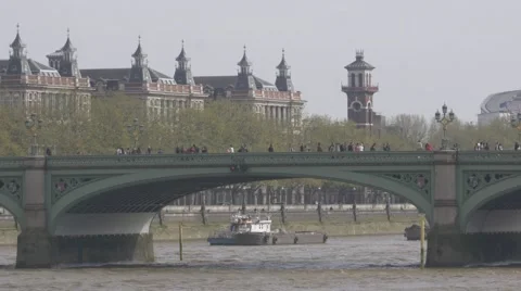 River Thames Westminster Bridge Stock Footage 49469035