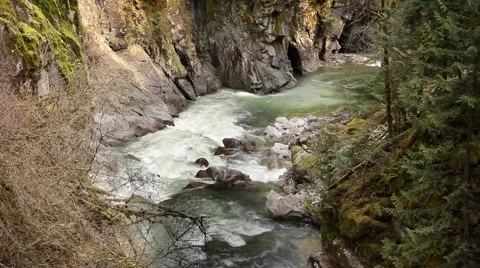 River through canyon Stock Footage 50062866