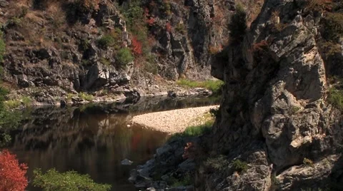 River through gorge 動画素材 7736637