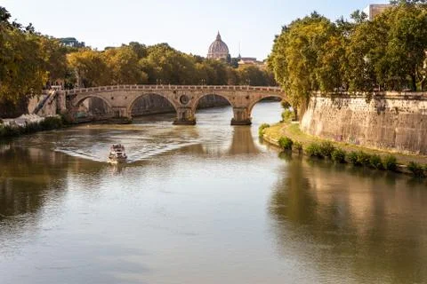 The river Tiber Stock Photos