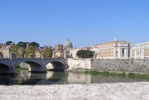 River Tiber in Rome Stock Photos