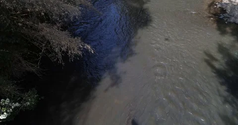 River tilt up - Chile Stock Footage 124858863