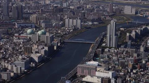 River in Tokyo Stock Photos