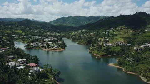 River Town Video stock 134546190