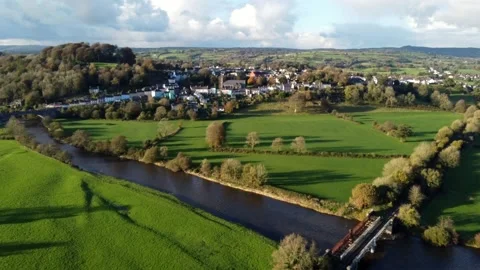 The river Towy in Llandeilo Stock Footage 164562058