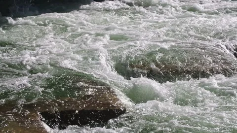 River - Turbulent currents Stock-Footage 257534174